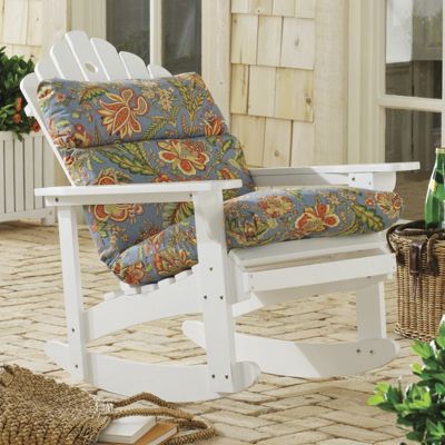 Rocking Adirondack Chair &amp; Pattern Perfect Adirondack Cushion from 