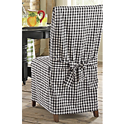 Chair Cover Black Gingham
