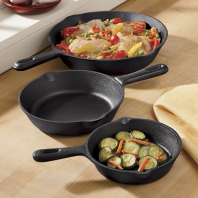3-Piece Cast Iron...