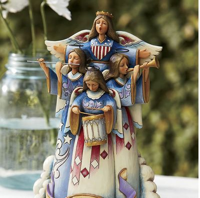 Jim Shore in Praise of America Musical Figurine