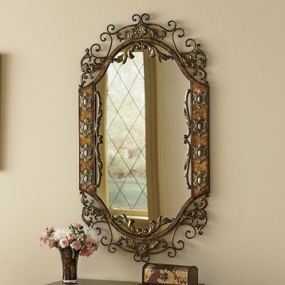 Ornate Metal Mirror