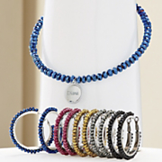 glass bead necklace and hoops