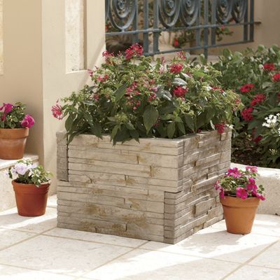 Stone-Look Planter...