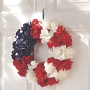red white blue wreath