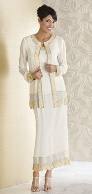Beaded Border Dress