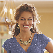 floral jewelry with crystal accents