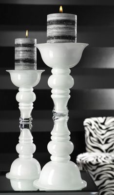 Large White Glass...