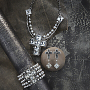 crystal cross bead jewelry