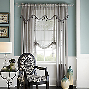 Tonal Stripe Sheer Window Treatments