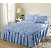 Lattice Ruffle Chenille Bedding