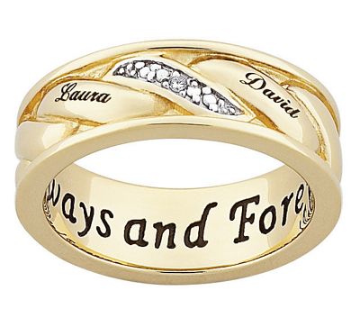 Anillo de nombre de parejas de hombres