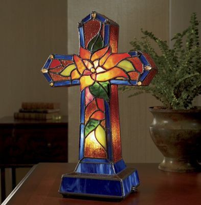 Cross Lamp, Stained...