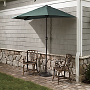 Half Round Market Umbrella and Base