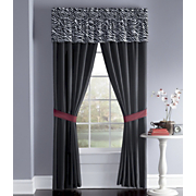 Faux Fur Valance And Panel Pair