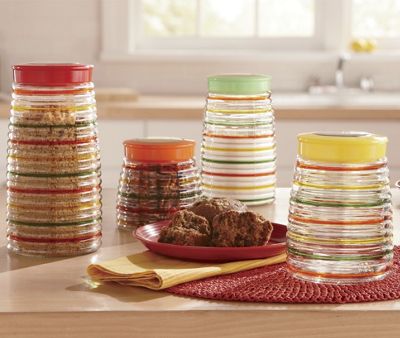 Set of 4 Striped...