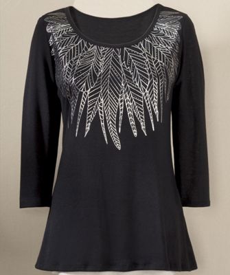 Feather Effects Top