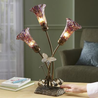 Twilight Blooms Touch Lamp
