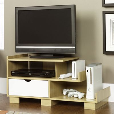 Oak Panel TV Stand