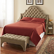 luxe headboard and bench