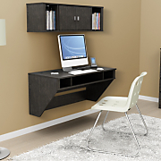 floating desk and hutch