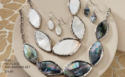 Shell Necklace and Earring Set