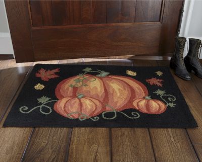 Hooked Pumpkin Mat from Country Door | NN40847