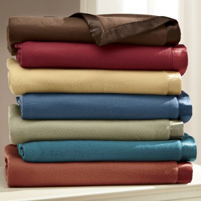 Satin-Trimmed Fleece Blanket from Ginny's | JF63599