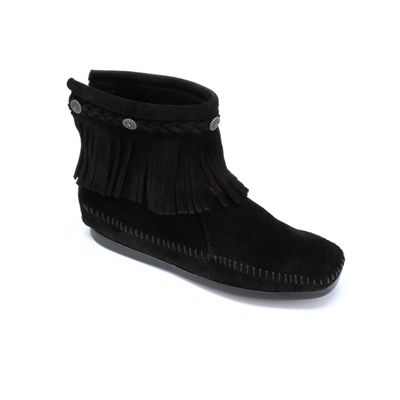 High Top Fringe Moccasin Boot by Minnetonka from Seventh Avenue | DW79882