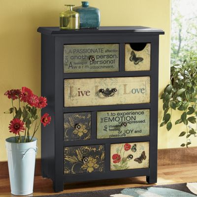 Live Laugh Love Cabinet from Seventh Avenue | DW705206