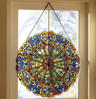 Stained Glass Hanging Medallion from Seventh Avenue | 707046