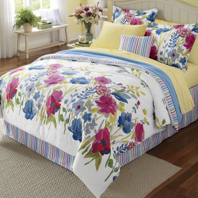 Ginnys Brand Garden Floral Comforter Set & Window Treatments from ...
