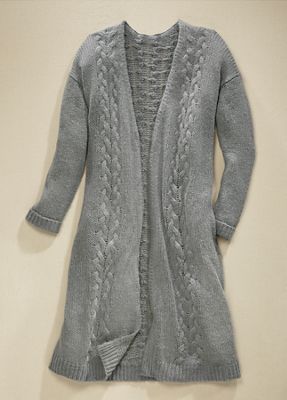 Natasha Cable Knit Oversized Cardigan from Seventh Avenue | DW723013
