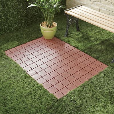 Set of 12 Interlocking Patio Tiles from Montgomery Ward | SI724375