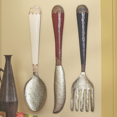 Set of 3 Knife Spoon Fork Wall DÃ©cor from Ginny's | J9733546