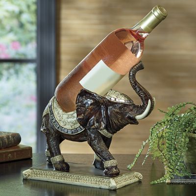 Elephant Wine Bottle Holder from Seventh Avenue | DN745594