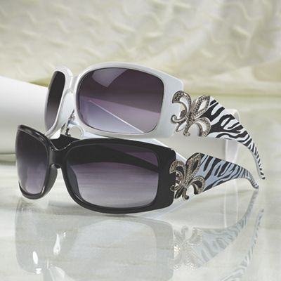 Fleur De Lis Sunglasses From Midnight Velvet VI748374   748374