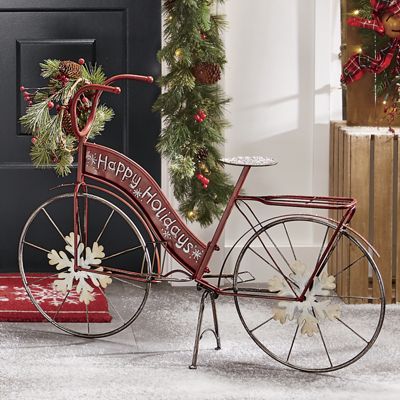 Holiday Bicycle with Wreath from Country Door | NC755277